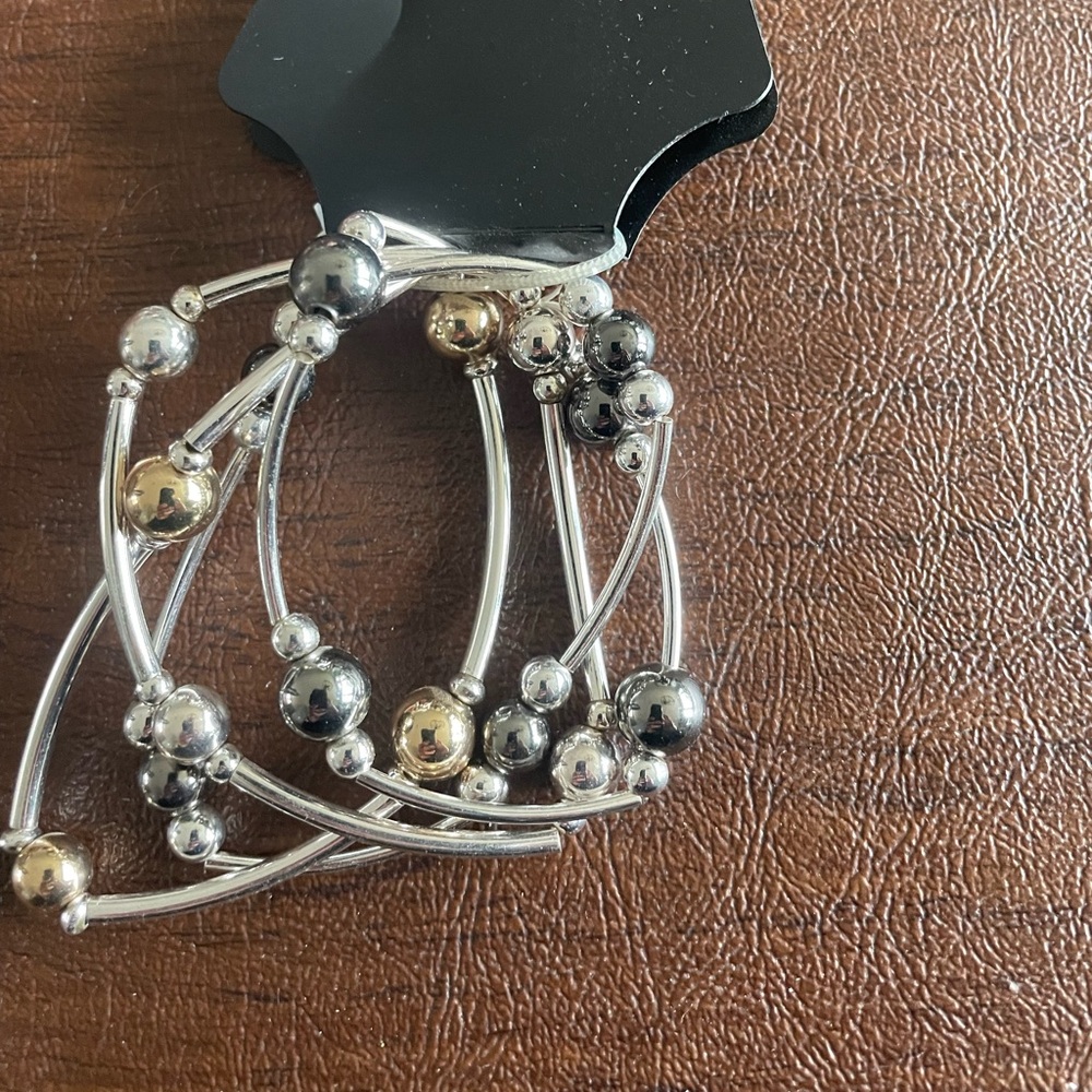 NWT Mixed Metal Layering Bracelets